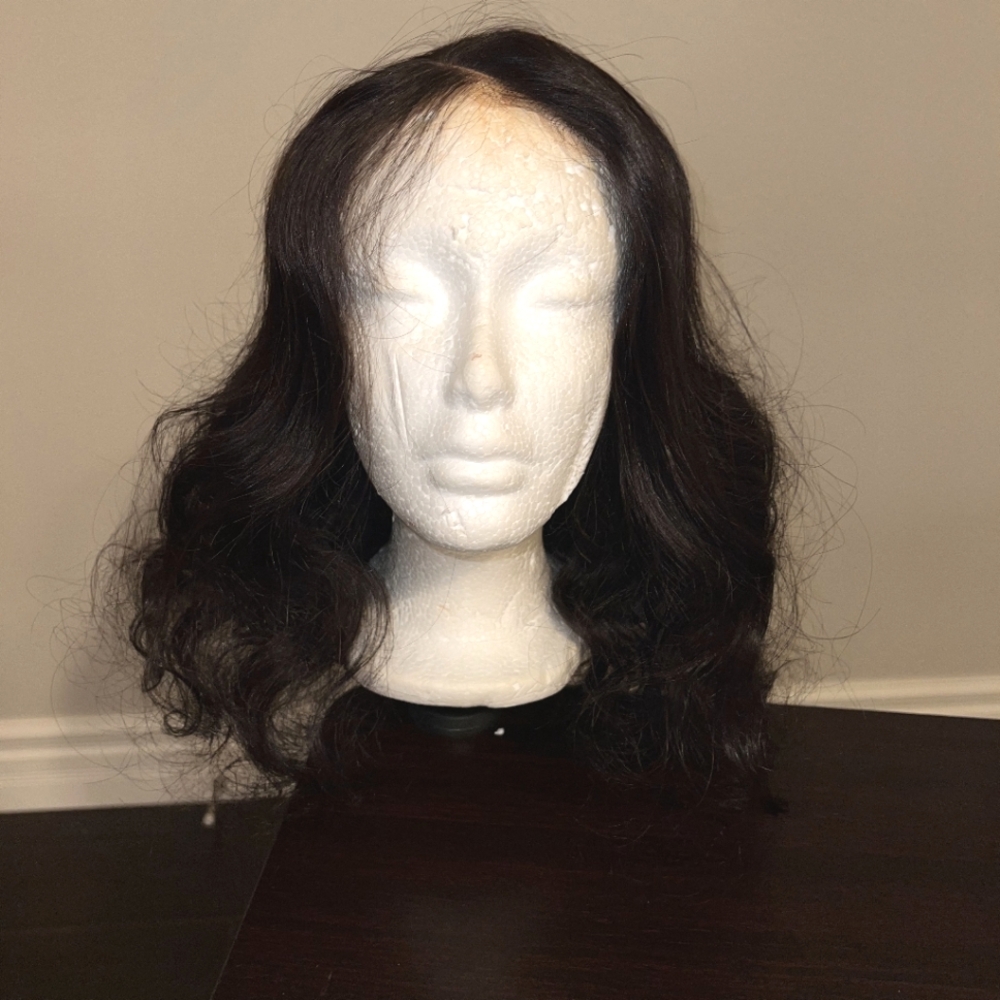 13x4 Human Hair 14 inch Wig